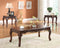 Fairfax 3Pc Pack Coffee/End Table Set, Light Brown